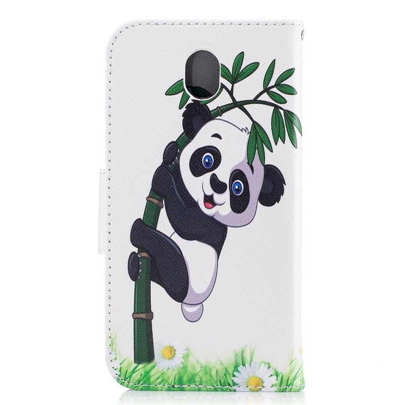 δερματινη θηκη Samsung Galaxy J7 2017 Panda On Bamboo