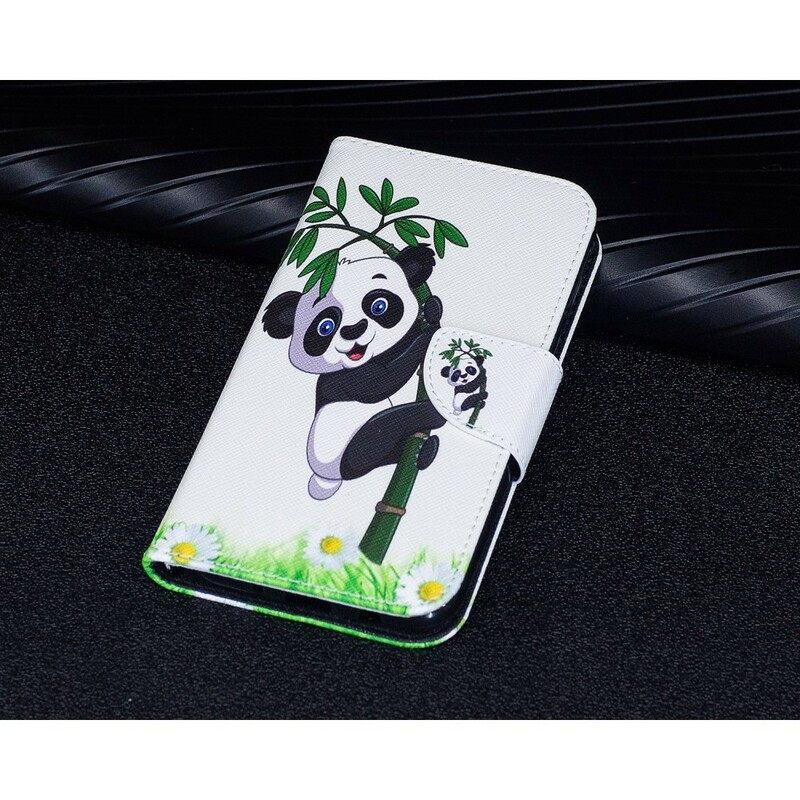 δερματινη θηκη Samsung Galaxy J7 2017 Panda On Bamboo