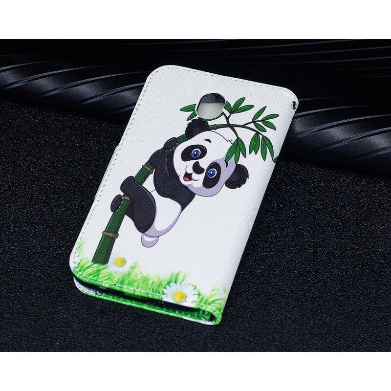 δερματινη θηκη Samsung Galaxy J7 2017 Panda On Bamboo