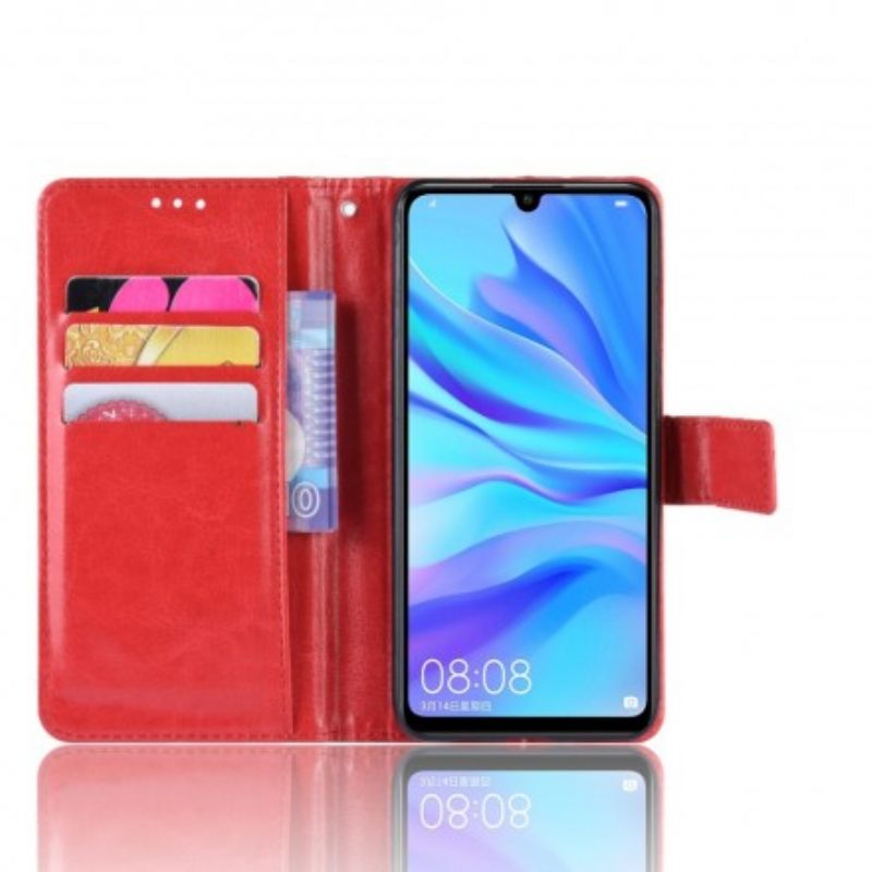 Κάλυμμα Huawei P30 Lite Λαμπερό Συνθετικό Δέρμα