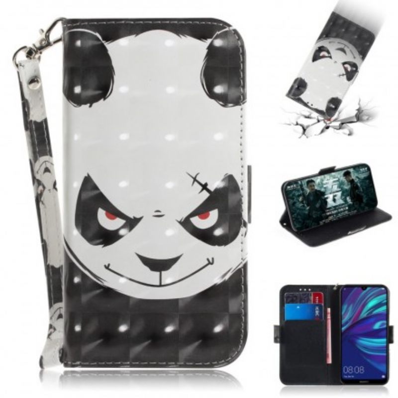 Κάλυμμα Huawei P30 Lite με κορδονι Angry Panda Με Λουράκι