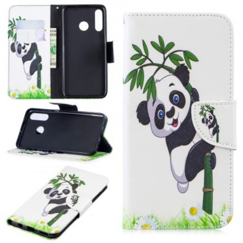 Κάλυμμα Huawei P30 Lite Panda On Bamboo