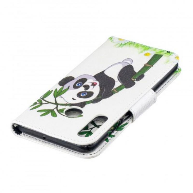 Κάλυμμα Huawei P30 Lite Panda On Bamboo