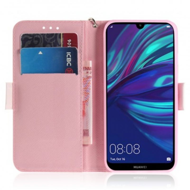 Θήκη Flip Huawei P30 Lite με κορδονι Αντλία Strappy