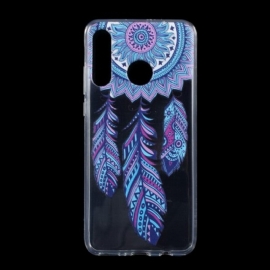 Θήκη Huawei P30 Lite Διαφανή Dream Catcher Blue Feathers