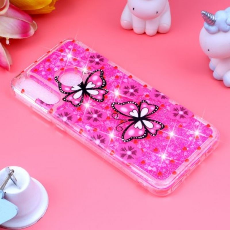 Θήκη Huawei P30 Lite Πεταλούδες Glitter