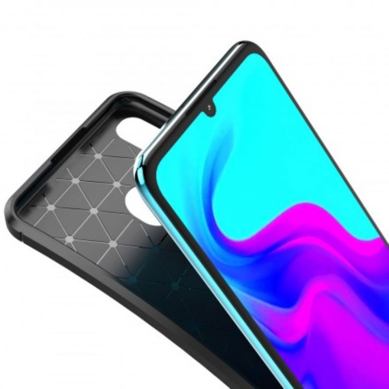 θηκη κινητου Huawei P30 Lite Ευέλικτη Υφή Ινών Άνθρακα