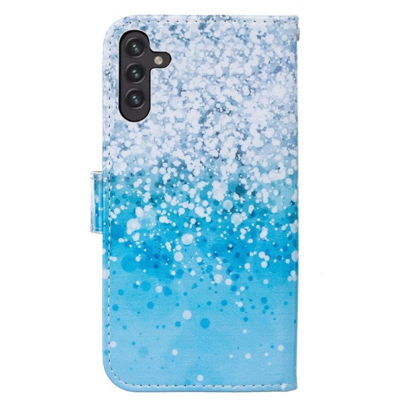 Κάλυμμα Samsung Galaxy A13 5G / A04s Blue Glitter Gradient