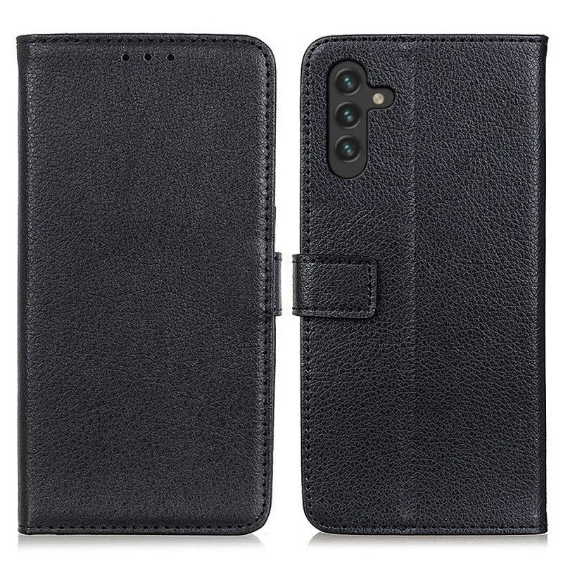 Κάλυμμα Samsung Galaxy A13 5G / A04s Premium Faux Leather Lychee