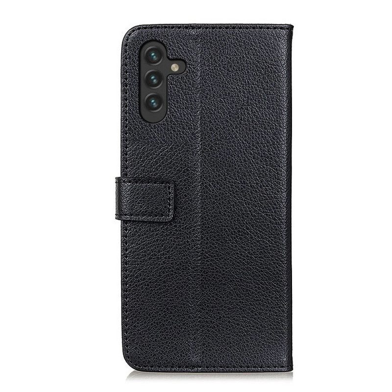 Κάλυμμα Samsung Galaxy A13 5G / A04s Premium Faux Leather Lychee