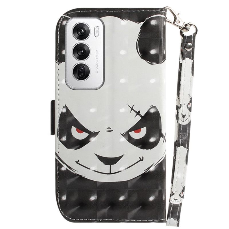 Θηκη Κινητου Oppo Reno 12 5g Θήκες Κινητών Angry Panda Με Λουράκι