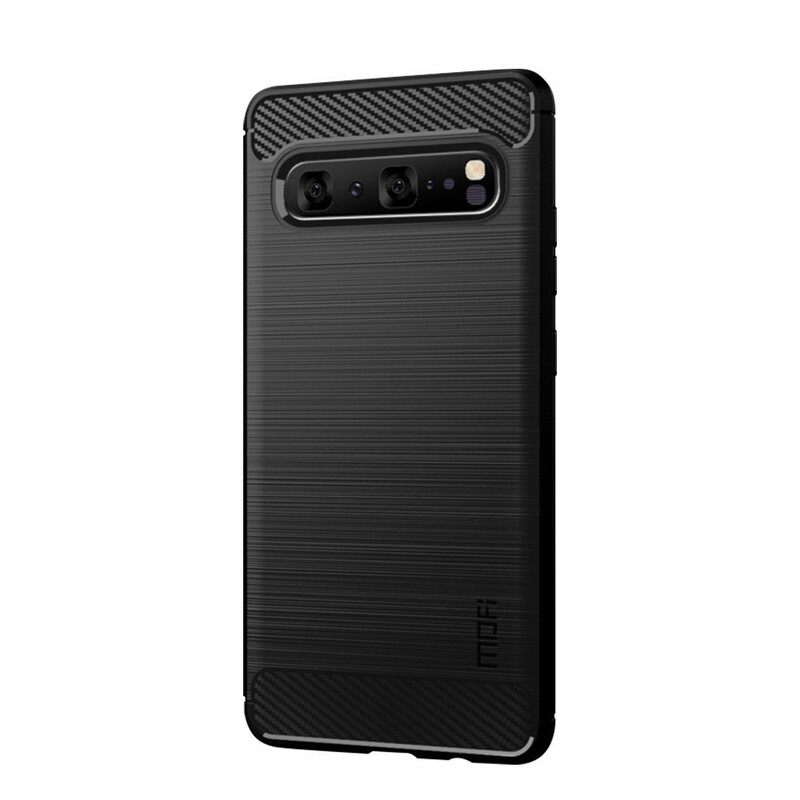 θηκη κινητου Samsung Galaxy S10 5G Mofi Brushed Carbon Fiber