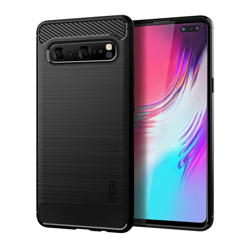 θηκη κινητου Samsung Galaxy S10 5G Mofi Brushed Carbon Fiber