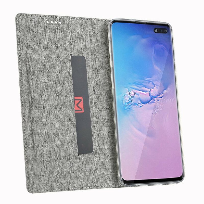 θηκη κινητου Samsung Galaxy S10 5G Θήκη Flip Υφή Vili Dmx