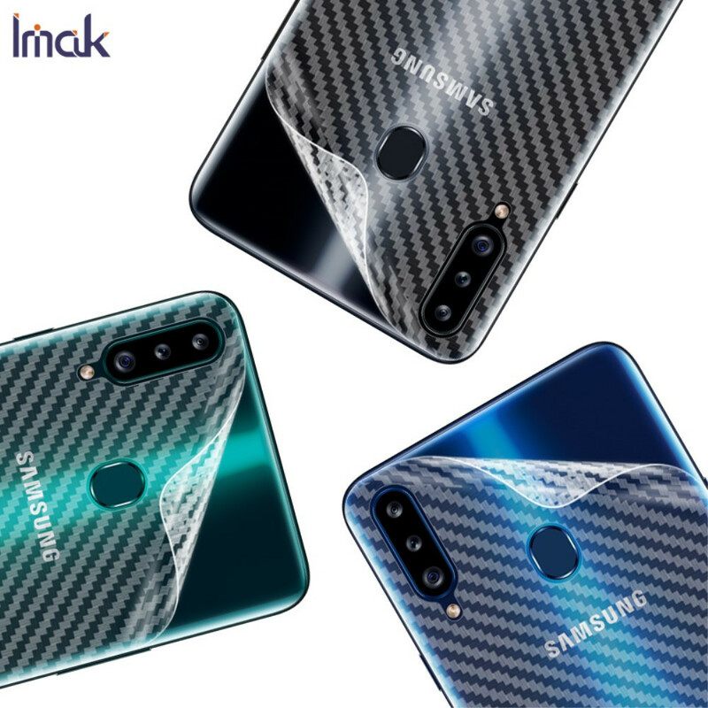 Πίσω Προστατευτική Μεμβράνη Για Samsung Galaxy A20S Carbon Style Imak