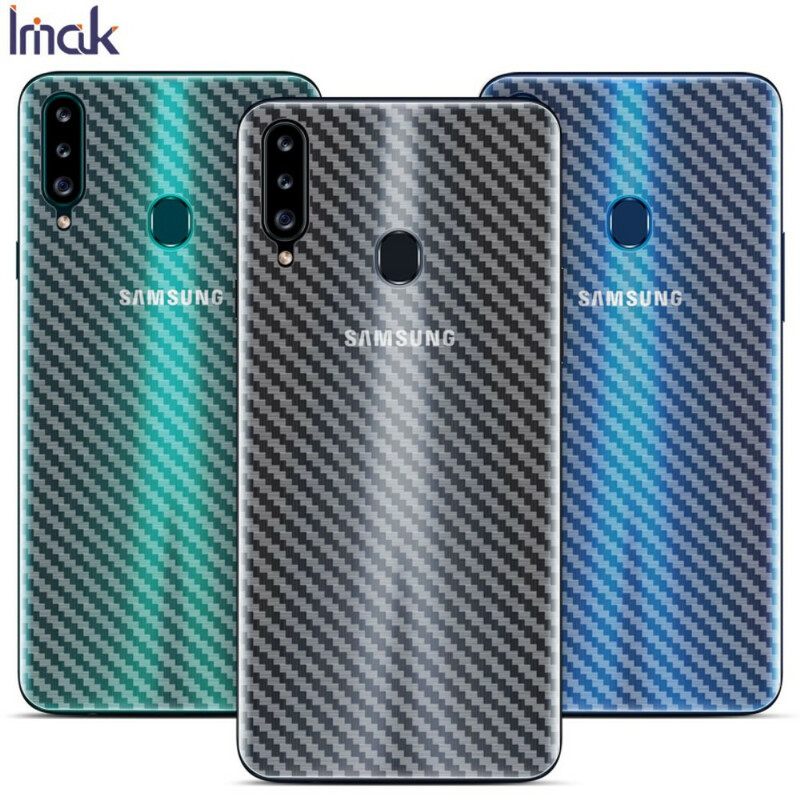 Πίσω Προστατευτική Μεμβράνη Για Samsung Galaxy A20S Carbon Style Imak