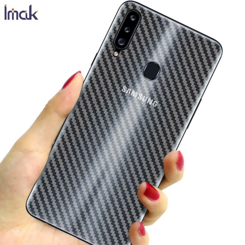 Πίσω Προστατευτική Μεμβράνη Για Samsung Galaxy A20S Carbon Style Imak