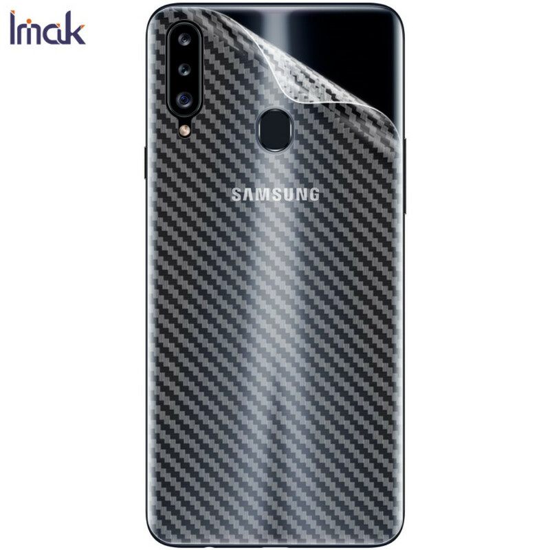 Πίσω Προστατευτική Μεμβράνη Για Samsung Galaxy A20S Carbon Style Imak