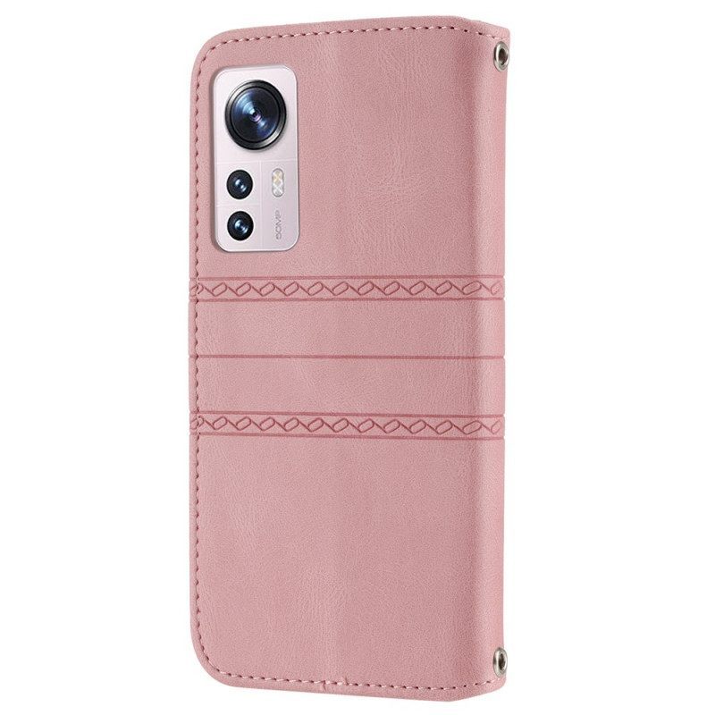 Κάλυμμα Xiaomi 12 Pro με κορδονι Strappy Pattern