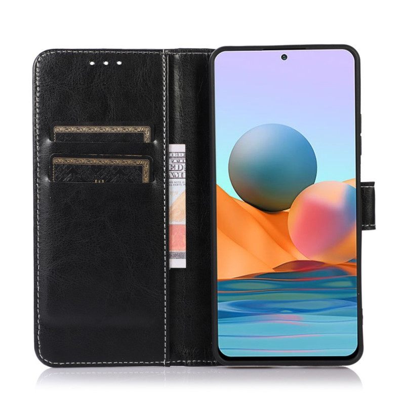 Θήκη Flip Xiaomi 12 Pro Couture Δερμάτινο Εφέ