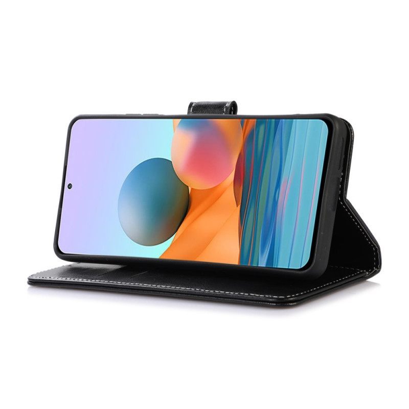 Θήκη Flip Xiaomi 12 Pro Couture Δερμάτινο Εφέ