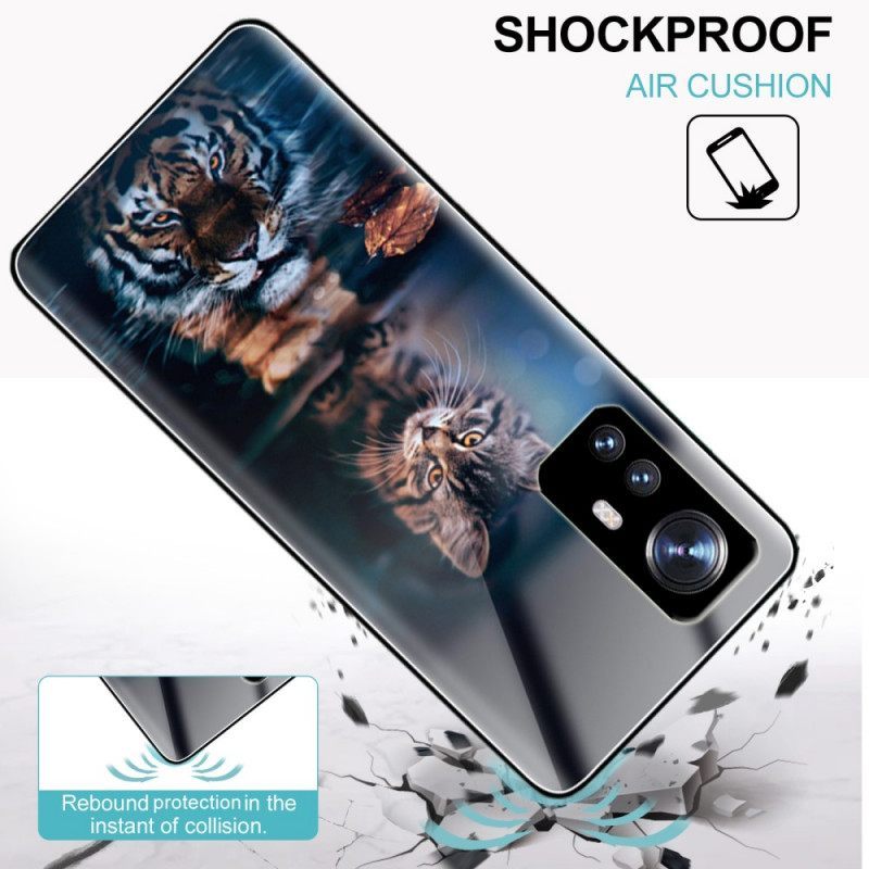 Θήκη Xiaomi 12 Pro Watchful Cat Tempered Glass