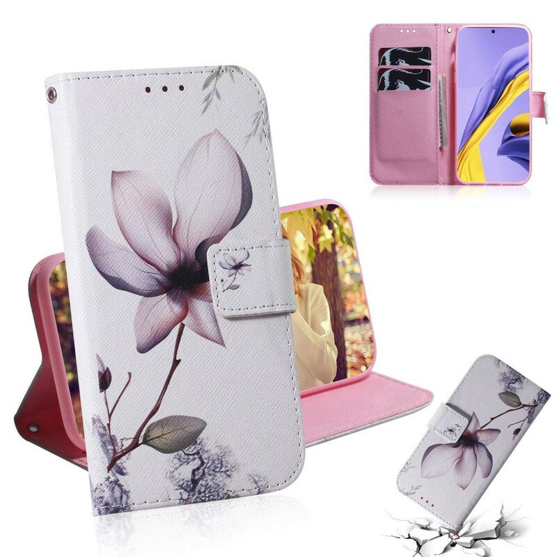 Κάλυμμα Samsung Galaxy A51 Dusty Pink Flower