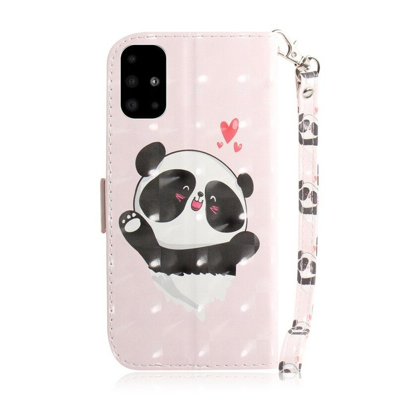 Κάλυμμα Samsung Galaxy A51 με κορδονι Panda Love Strap