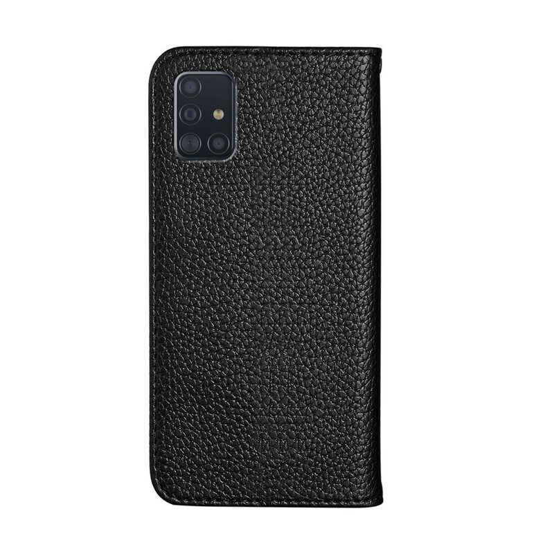 θηκη κινητου Samsung Galaxy A51 Θήκη Flip Litchi Ultra Chic Faux Leather