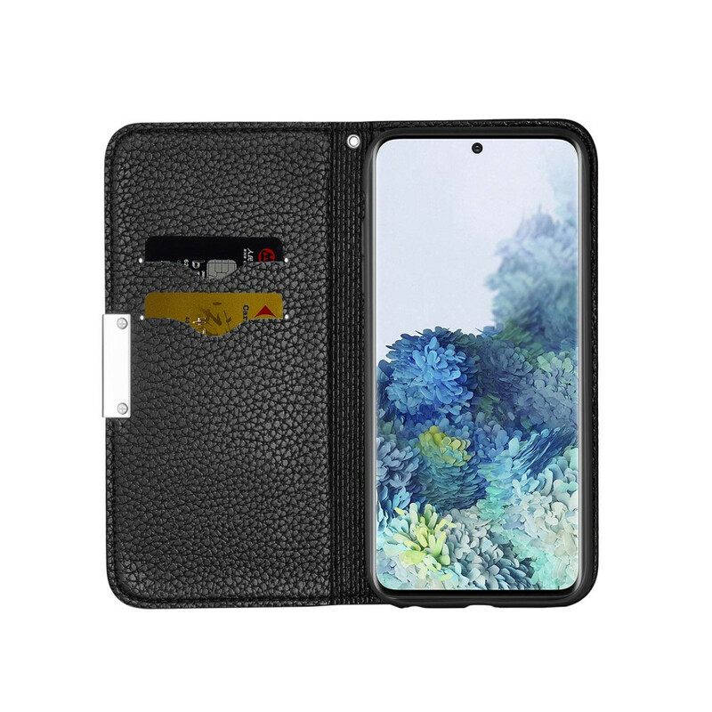 θηκη κινητου Samsung Galaxy A51 Θήκη Flip Litchi Ultra Chic Faux Leather