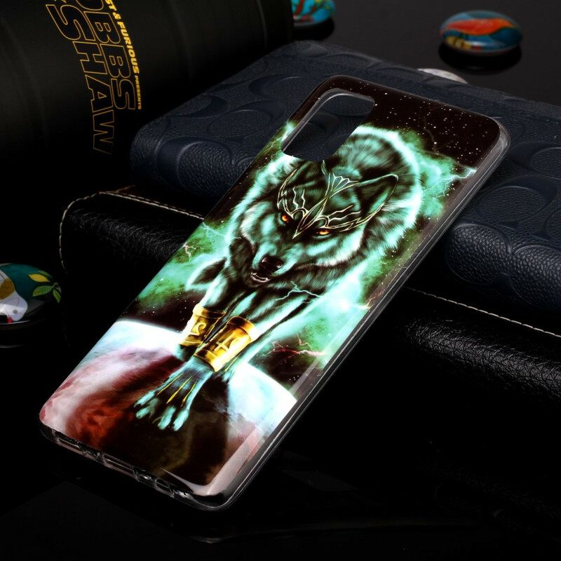 Θήκη Samsung Galaxy A51 Σειρά Fluorescent Wolf