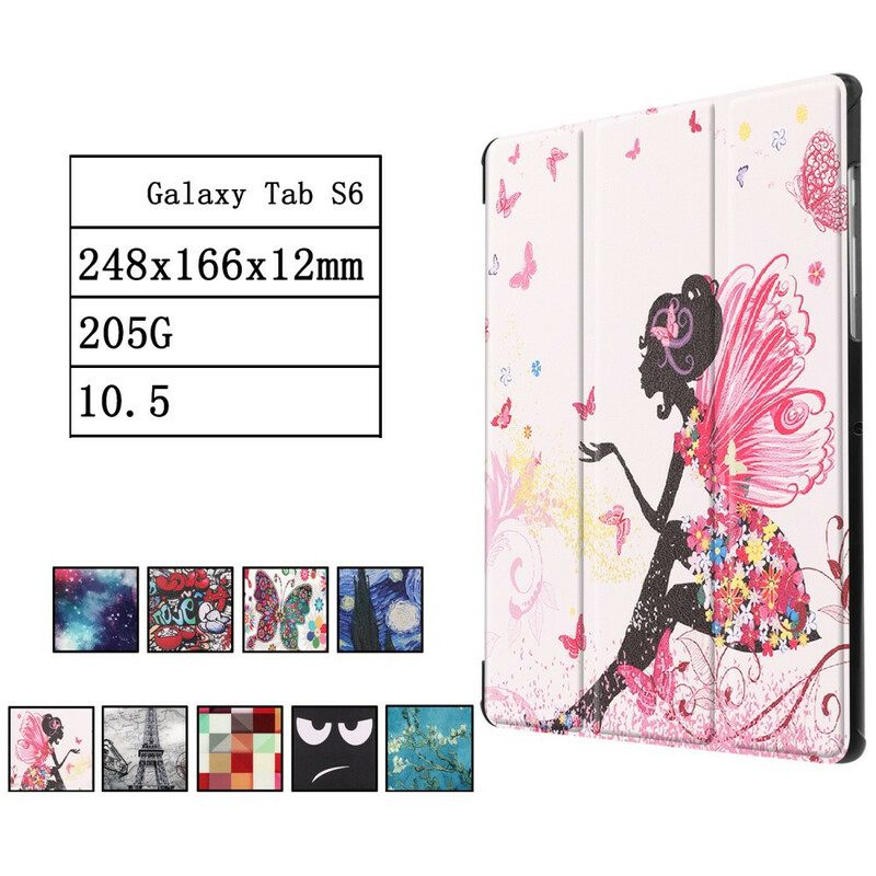 θηκη κινητου Samsung Galaxy Tab S6 Floral Fairy Faux Leather